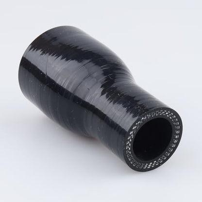 AC PERFORMANCE ID 1-3/8" to 3/4" Silicone Hose Straight Reducer Black - color: Black, size: ID 1-3/8" to 3/4" (35mm to 19mm)