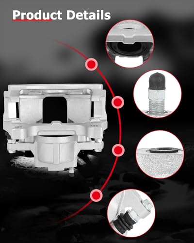 cciyu Front Left Disc Brake Caliper Assembly With Bracket 18B5044A - size: Front Left[18B5044A]