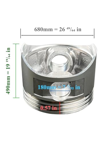 YAMAKATO 68mm Piston Kit 0.570 for Honda 196cc GX200