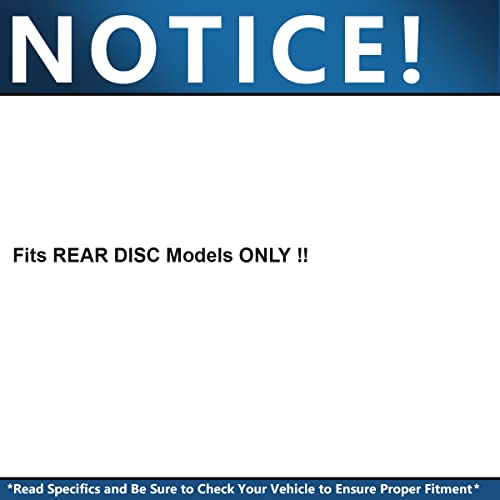 Detroit Axle - Rear Brake Kit for Nissan Altima Maxima Juke Sentra - size: R-31312BK/kit
