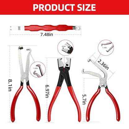 Electrical Disconnect Pliers - Automotive Terminal Connector Removal Tool Kit, Wire Connector Separator Pliers for Car Truck Wiring Harness Repair