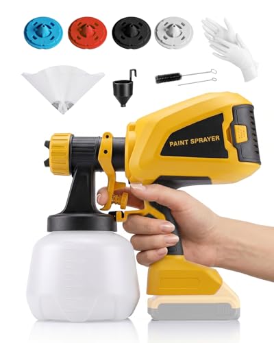 Cordless Paint Sprayer Fits for DEWALT 20V MAX Battery (No Battery)