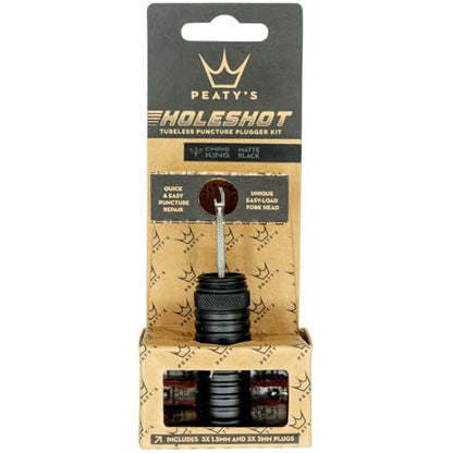 Peaty's Tubeless Bike Tyre Puncture Repair Plugger Kit - for MTB, Road & XC Bicycle Tyres - Unique Single-Sided Fork, for Rapid Puncture Repair to Fix Punctures Fast - 3X 3mm & 1.5mm Plugs - color: Emerald