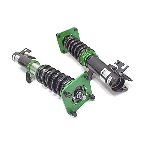 Rev9 R9-HS2-105 Hyper-Street II Coilover Suspension Lowering Kit, Mono-Tube Shock w/ 32 Click Rebound Setting, Full Length Adjustable, compatible with Mazda Protege (BJ) 1999-03