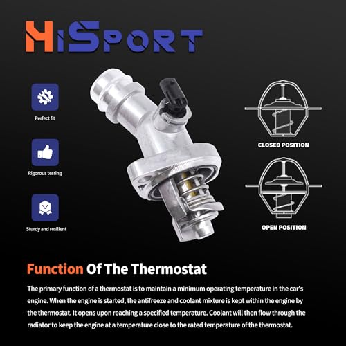 HiSport 25500-2E085 Thermostat Housing Assembly Compatible with Hyundai