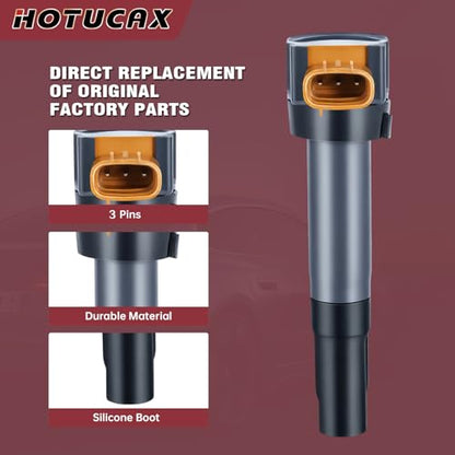 UF634 Ignition Coils & Spark Plugs Tune Up Kit, 4 Pack - size: UF634 & Spark Plug