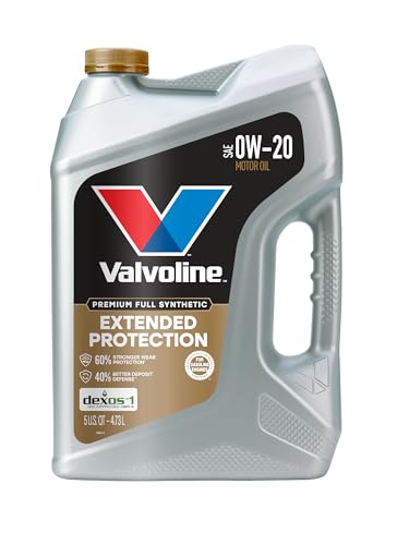 Valvoline Extended Protection Full Synthetic Motor Oil SAE 0W-20 5 QT - size: 5 QT, style: Extended Protection