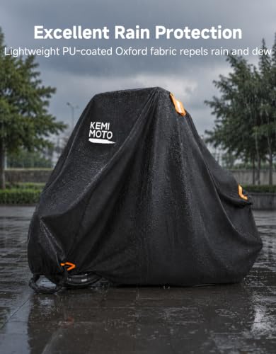 KEMIMOTO Motorcycle Cover Weather Resistant 96.5" Fits for Cruiser - size: 96.5"