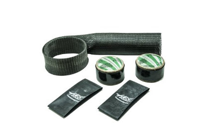 Hose Candy 309050005 Black Carbon Fiber Upper Radiator Hose Skin Kit with Black Heat Shrink - color: Black