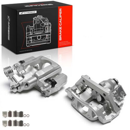 A-Premium Rear Left and Right Side Disc Brake Caliper with Bracket - style: Rear Driver and Passenger