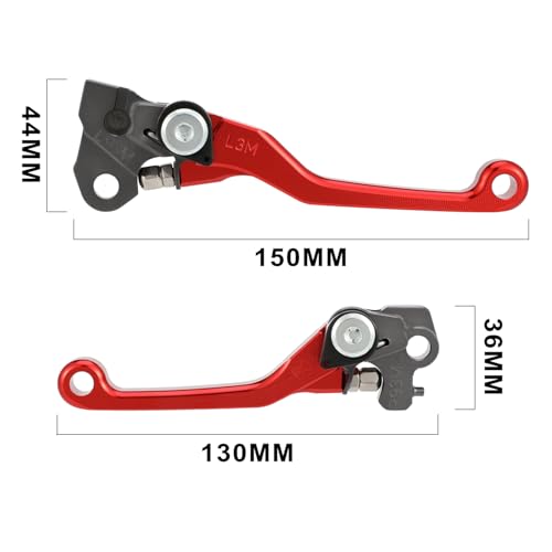 Dirt Bike Brake Clutch Lever Adjustable Levers Set CNC for CRF125F CRF125FB Big Wheel CRF125 2014-2025 Dirt Pit Bike Black