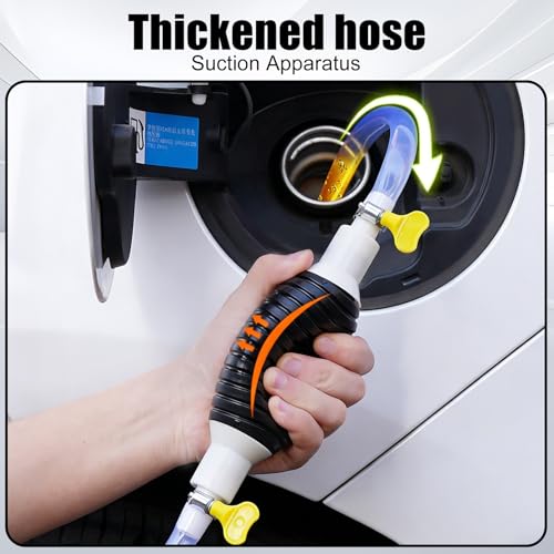 Multifunctional Liquid Siphon Pump, Large Diameter Manual Extractor for Gasoline,Home Use - with 3.2/4.9/6.5/9.8ft Hose (1PCS) - color: 1PCS