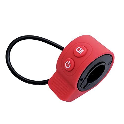 Universal Electric Car Throttle - 5V Thumb Throttle for HX-X6 / X7 / X8 Scooter ABS Silicone Accelerator Pedal Speed Control Integrated Switch - color: Red