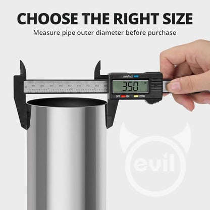 EVIL ENERGY 3.5 Inch Exhaust Clamp,3 1/2" Narrow Band Muffler Clamp Stainless Steel for Pipes,Mufflers,Catalytic Converters 2PCS - size: 3.5 inch