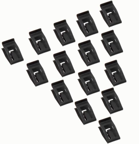 15 Pack Black Retainer Clips Universal Automotive Car Front Console Dash Dashboard Trim Fastener Rivet Clips for Ford Mazda Audi Toyota
