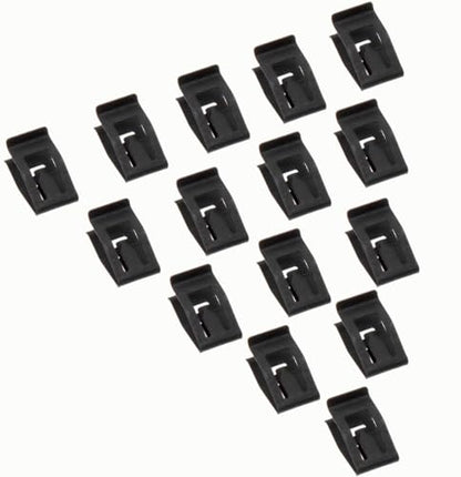 15 Pack Black Retainer Clips Universal Automotive Car Front Console Dash Dashboard Trim Fastener Rivet Clips for Ford Mazda Audi Toyota