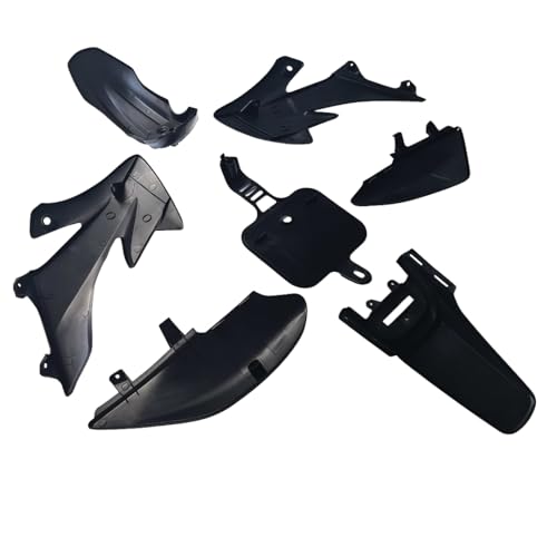 CRF50 Black Plastic Body Fender Kit for Chinese CRF XR 50cc Pit Dirt Bikes Including All Mounting Screw