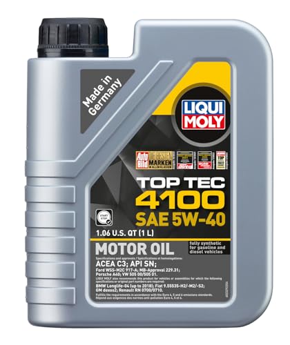 LIQUI MOLY Top Tec 4100 SAE 5W-40 | 1 L | Fully synthetic engine oil | SKU: 2329 - size: 1 liter