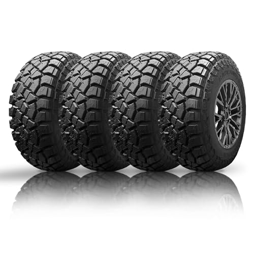 Set of 4 (Four) Mastertrack BADLANDS RT 33X12.50R20LT 119Q 12PR F Tires - size: 33X12.50R20LT 12PR