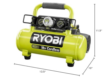 ONEAND 1 GAL. 120 PSI Portable 18V Horizontal AIR Compressor 0.5 CFM at 90 PSI