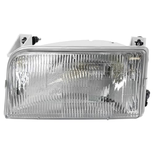 TRQ Driver and Passenger Side Headlight Assembly Set Chrome Housing - style: HLA95284
