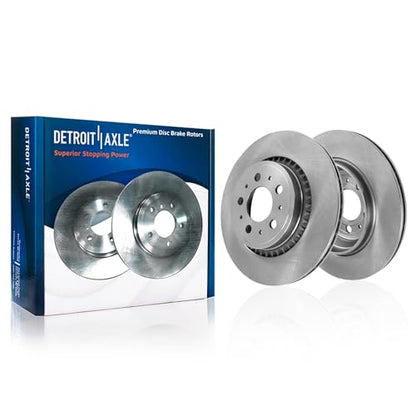 Detroit Axle - Brake Kit for 03-14 Volvo XC90 Brake Rotors and Brake Pads - size: 10PR1200234/kit