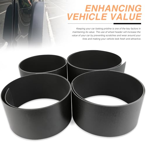 DREAMOTOR Fender Flares 6" Universal Fender Flares Black Flexible PP Material 4 PCS Wide Body Kit Wheel Arches for Cars, SUVs, Trucks & Off-Road Vehicles Compatible with Jeep Wrangler JK TJ Ford F-150 - style: Style 2