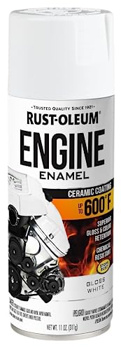 Rust-Oleum 366430 Engine Enamel Spray Paint, 11 oz, Gloss White - color: Gloss White, size: 11 Ounce (Pack of 1)