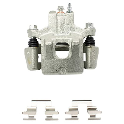 TRQ Rear Brake Pad and Rotor Set Ceramic Solid Rotors Calipers - style: BKA14427