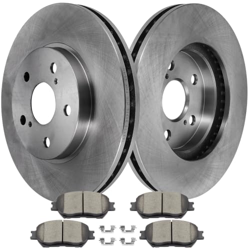 SCITOO Brake Kits Front Disc Brake Rotors Ceramic Brake Pad:31314;D908 - size: Front 31314 + D908 [2+4PCS]