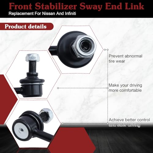 K750094 K750095 Sway Bar Link - Restore Smooth Handling - color: 1*K750094 1*K750095, size: Sway Bar Link