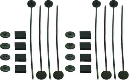 Derale 13001 Insta-Mount Rods/Pads-Plastic Nylon Cooler Mounting Kit (Pack of 2) - size: Stock (Pack of 2)