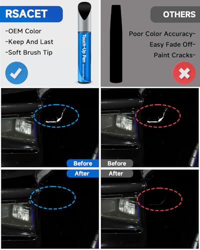 HX Antimatter Blue Metallic Touch Up Paint Compatible with Ford Exact Match Touch Up Paint Car Scratch Repair - color: Antimatter Blue Metallic(HX)