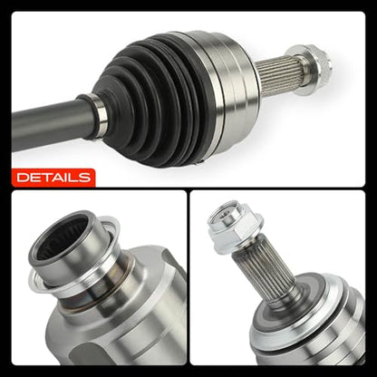 A-Premium Set of 2 Front CV Axle Shaft Assembly - style: Front Driver and Passenger Side