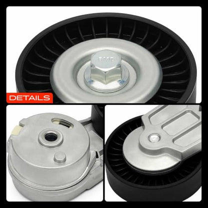 A-Premium Belt Tensioner Assembly with Pulley Compatible with Chevrolet