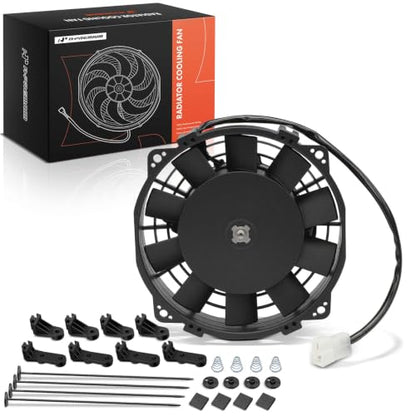 A-Premium 6.5'' 6.5 inch Slim Universal Electric Cooling Fan Assembly - style: 6.5 inch