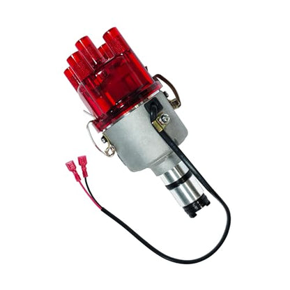 009 Chrome Centrifugal Distributor Fits for VW Bug Buggy Ghia Bus, Replaces 9230081094 - Electronic Ignition Replacement Part - color: 4# Red 009 0231178009EL