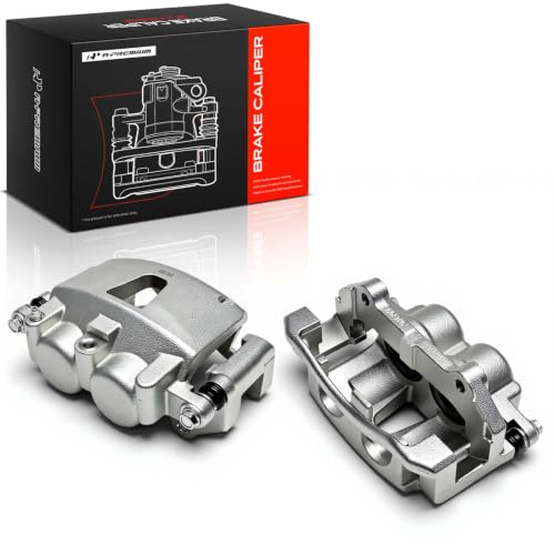 A-Premium Front Left and Right Side Disc Brake Caliper with Bracket - style: Front Driver and Passenger Side