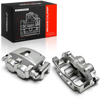 A-Premium Front Left and Right Side Disc Brake Caliper with Bracket - style: Front Driver and Passenger Side