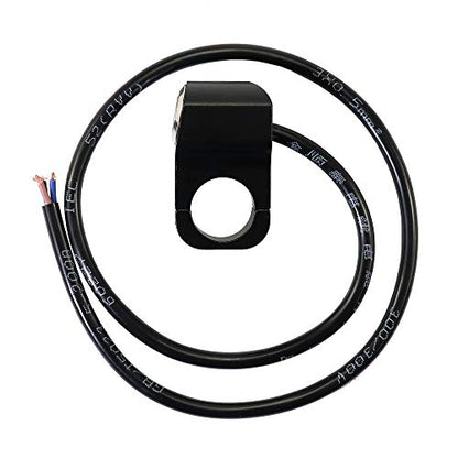 Jeemiter 1 inch 25mm Motorcycle Handlebar Switch 12V 10A ON/Off with LED - color: Red LED for 1inch