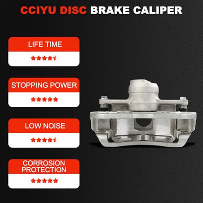cciyu Front Right Disc Brake Caliper Assembly with Bracket 18B5069 - size: Front Right[18B5069]