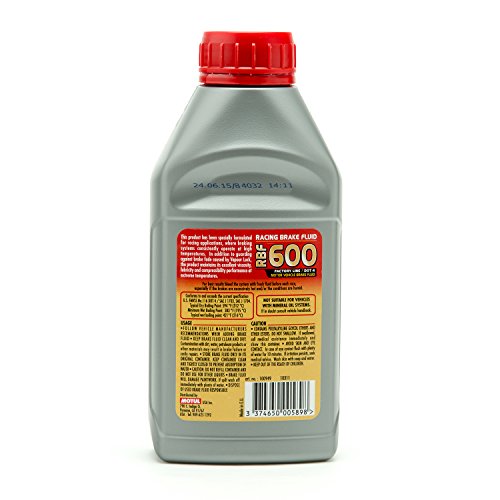 Motul Powersports (5 Pack) 100949 RBF 600 DOT 4 100% Synthetic Factory Line Racing Brake Fluid with Premium Motul Sticker (5)