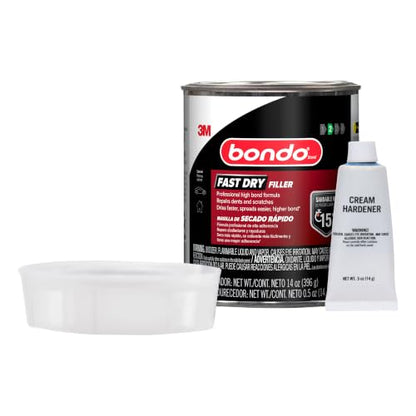 Bondo Professional Fast Dry Filler, 1 Pint (Light Blue) 31580 | FD-PT-ES