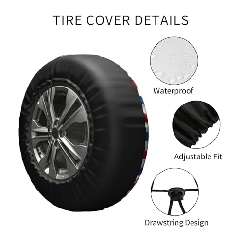 American Eagle Spare Tire Cover Waterproof Sun Protection Fit 14 Inches - color: Eagle, size: 14 inch