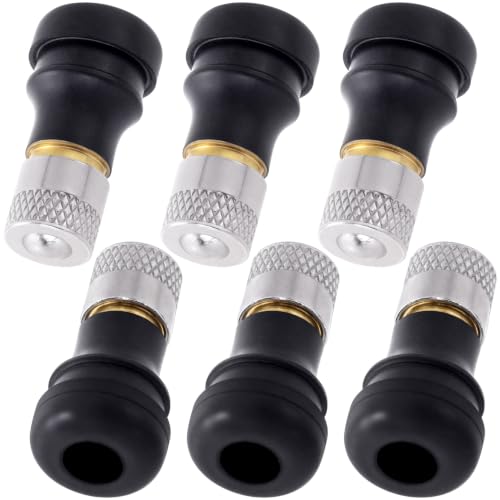 Tubeless Tire Valve Stems for Electric Scooter - color: Black, 6Pcs