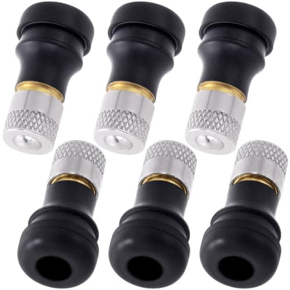 Tubeless Tire Valve Stems for Electric Scooter - color: Black, 6Pcs