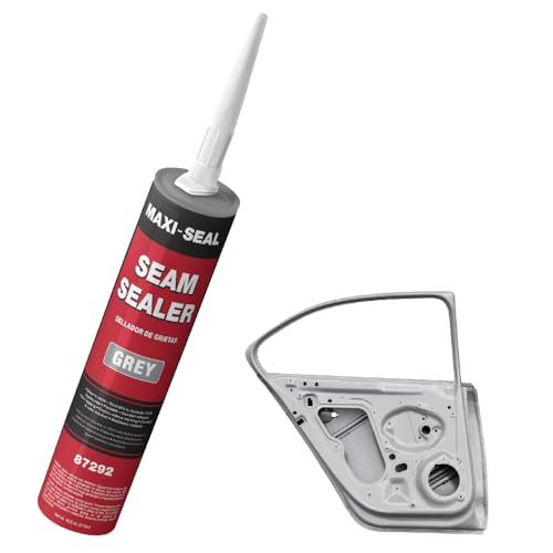 Maxi -Seal Polyurethane Seam Sealer Automotive - Gray, 10.5oz Tube - Durable & Flexible Auto Body Filler - Seam & Joint Compound for Bare or Painted Surfaces - Brushable to Duplicate O.E.M (1 Pack) - style: 1 Pack
