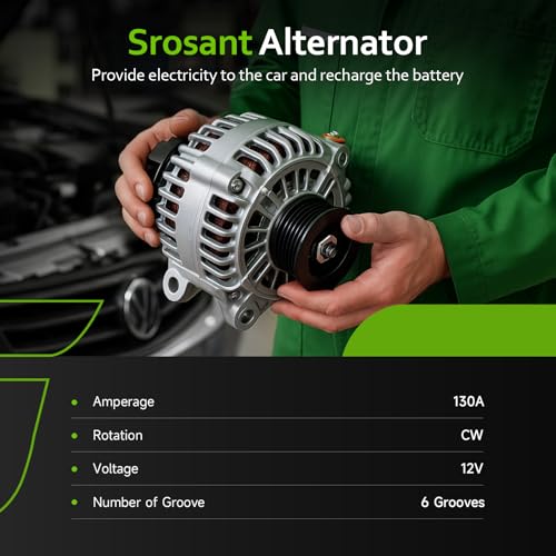 Alternator Replacement for 2007-2009 Kia Sorento 3.3 3.8L, Sedona 06-09, Borrego 10-11, 06-11 Hyundai Azera 3.3 3.8L, Veracruz 07-12, Entourage 07-10, Sonata 06-10, Santa Fe 07-09, 102211-3102, 11191N