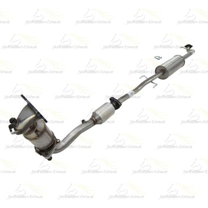 Exhaust Front & Rear Catalytic & Resonator Pipe Kit Compatible with Honda CR-V 2010-2011 2.4L | EPA-Approved | Stainless Steel | Northeastern Exhaust | Includes Gasket, Clamp, Hangers & Bolt Kit