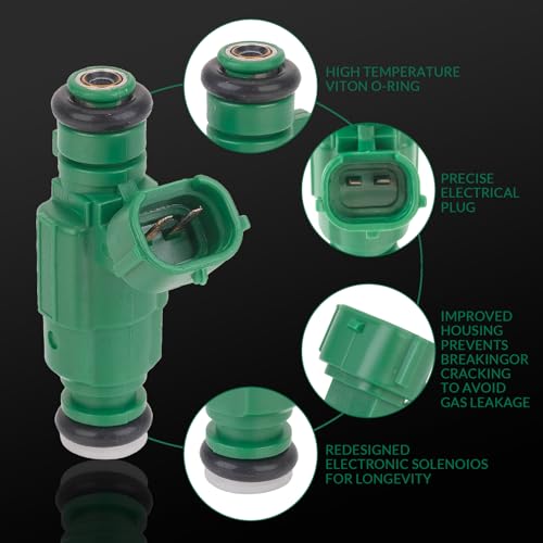 Fuel Injectors 35310-37150 Compatible with Hyundai Kia 1999-2011 1.6L 2.5L 2.7L 4Pcs - size: 35310-37150 4Pcs